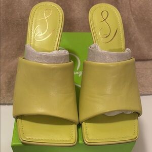 Sam Edelman Carmen Kiwi leather Heeled Shoes - 6M